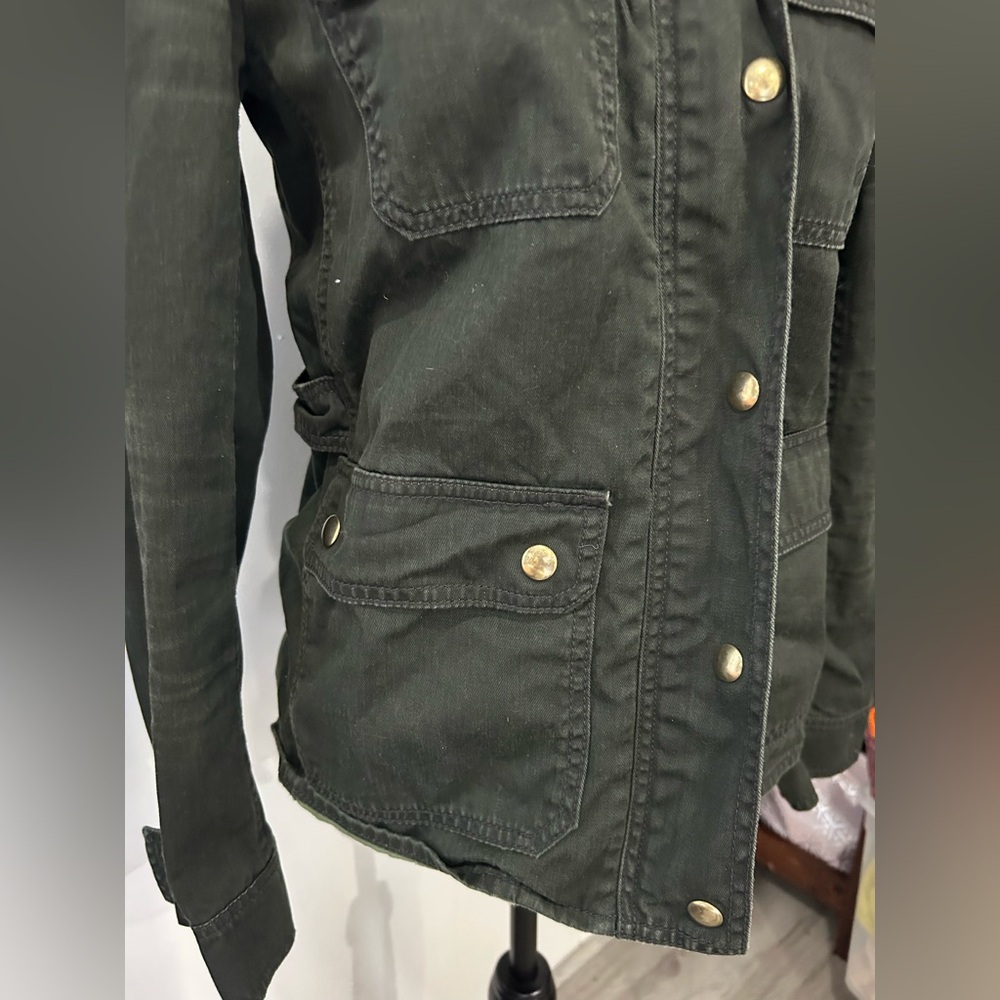 J.Crew Dark Green Camp Field Utility Jacket Women’s S View 3
